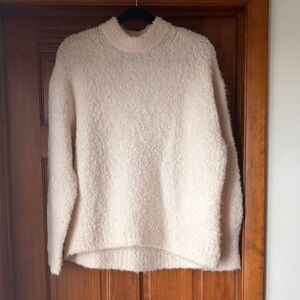 NWOT Madewell Off-White Cozy Mock Neck Sweater